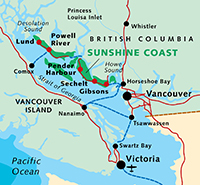 Sunshine Coast Map