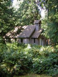 Savary Island Church: Located on Savary Island at the top of the Sunshine Coast, this unique church is small in size and is situated right in the forest on the north side of the Island.
Photo courtesy of North Island Film Commission