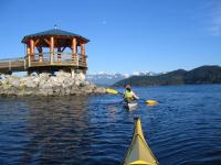 Kayaking out of Gibsons Marina: Photo courtesy of Pascal Carrera, Sunshine Kayaking